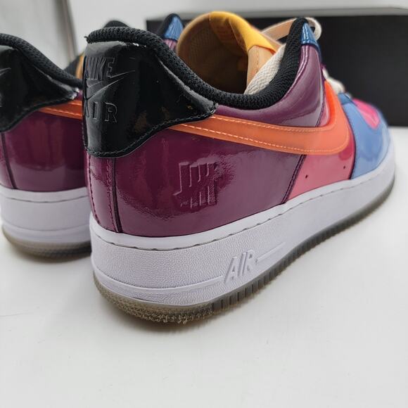 Nike Air force X Undefeated Total Orange Size 12 Preowned VNDS (404)